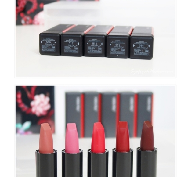Shiseido ModernMatte Powder Lipstick Deluxe Mini Set, NIB - Picture 3 of 4